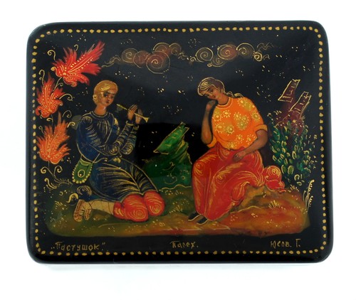 Lacquer box pastushok - lacquer,