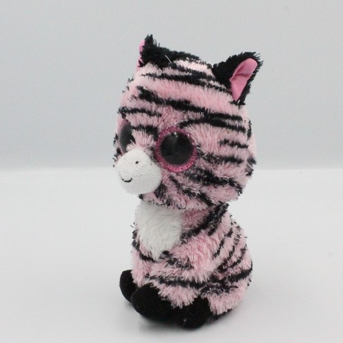 Peluche zébre rose noir gros - noir,