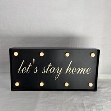 "Let's stay home" battery