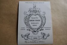 etiquette ancienne 1952 VIN Château FERRIERE MARGAUX 