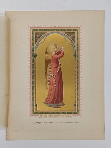 Chromolithographie les anges - chromolithographie,