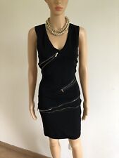 robe noire avec zips dorés