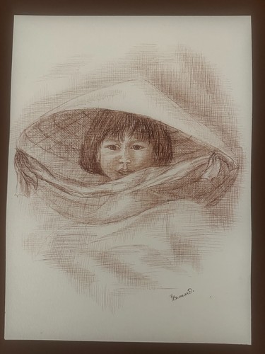 Dessin original encre - dessin, à