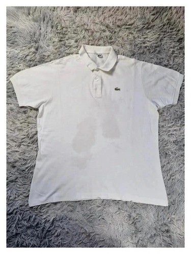 Polo vintage lacoste - vintage, blanc