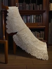 Col dentelle vintage ancien signé Ancienne accessoire rétro pour customisation