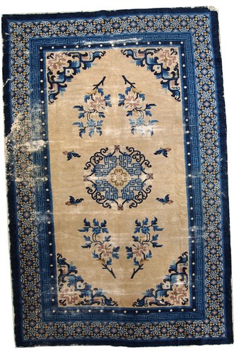 Tapis ancien fait main peking - ancien,