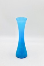 Vase Diabolo Bleu Blue Vintage Design Scandinave / Italy _ Murano _ 1960 / 70s