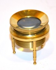 LOUPE COMPTE FIL TRIPODE EN LAITON REGLABLE EN HAUTEUR HORLOGERIE SOIRIE…