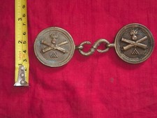paire de boucles de ceinturon officier d'artillerie second empire