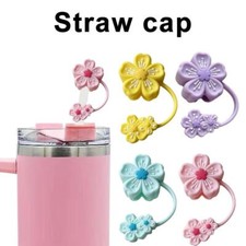 Flower Straw Cap Silicone