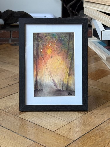 Aquarelle forêt enchantée