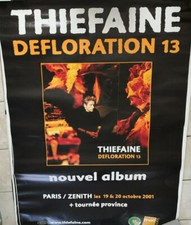 Hubert Felix Thiefaine - Affiche Abri Bus Paris - 120 X 180 environ