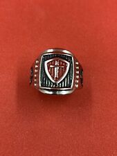 Templier Croix Argent Bague