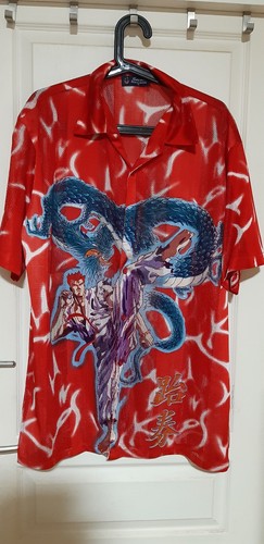 Chemise homme rouge imprimée - chemise,