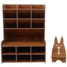 Organiseur de bureau en bois 