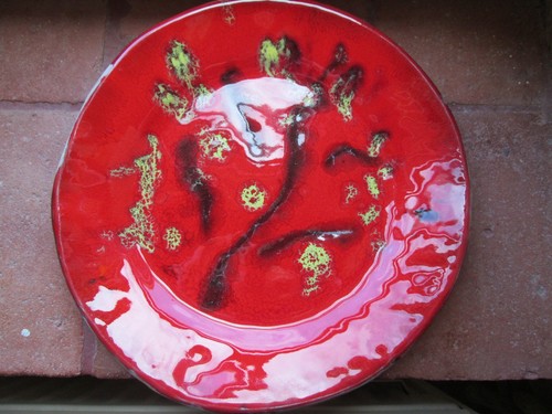 Assiette céramique émaillée