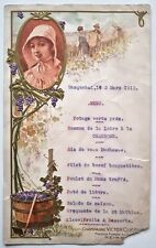 👍 MENU Champagne V. CLIQUOT