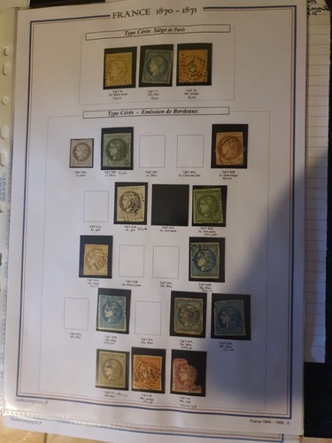 Ancien timbres français avant