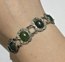 Vintage Argent 800 Vert Jade