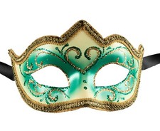 Masque Colombine Venise Vert