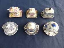 6 petites Soupières Miniatures PORCELAIN ART lot n°1