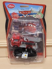 NEUF 1/43 VOITURE DISNEY STORE CLASSIC PIXAR CARS SHERIFF RED POMPIER POLICE