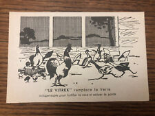 CPA publicité Vitrex remplace le verre Basse cour