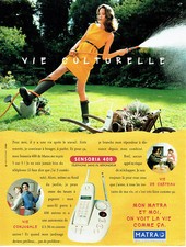 Publicité Advertising 028  1996  Matra téléphone répondeur Sensoria 400 sans fil