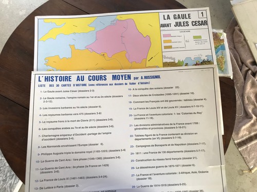 Anciennes cartes scolaires - anciennes,