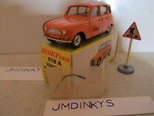 DINKY 518A RENAULT 4L R4 AUTOROUTES MIB 9 EN BOITE RARE UNCOMMON VERY NICE  LOOK