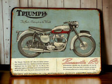 Plaque métal Triumph Bonneville 1959