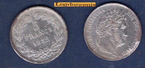Francs 1832 lille ttb ii - 1832,