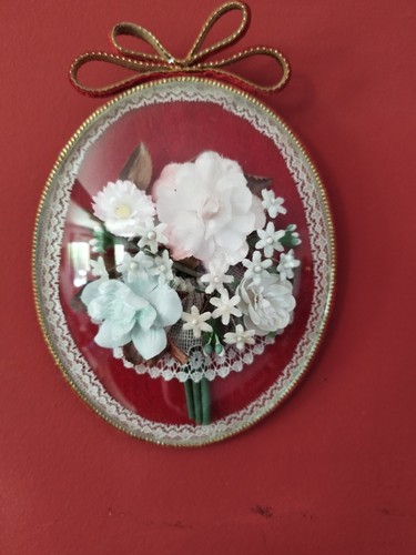 Cadre ancien avec fleurs - fleurs, en
