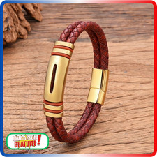 Bracelet en Cuir Tréssé et