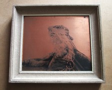 Pol Alberty plaque de cuivre