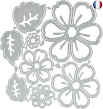 CODIRATO 8 PCS Matrices de Coupe de Fleurs Modèles de Coupe en Métal Matrices e