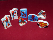 6 FÈVES FILM "SPIDER-MAN" MARVEL 2012 & 1 FÈVE "SUPERMAN" TB ETAT