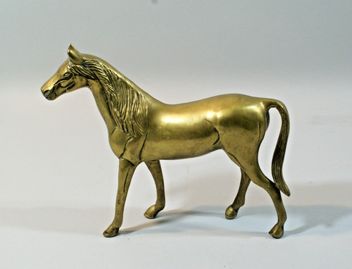 Ancienne statuette cheval - , en