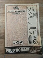 Livret Piece Prud Homme Elpex Charrue