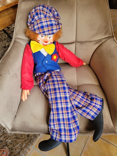 Clown vintage tissus rétro - clown,