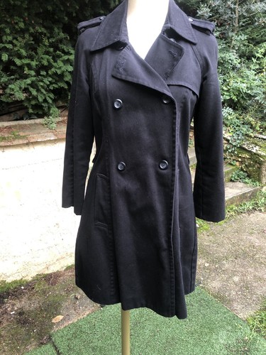 Manteau trench noir - noir, xl