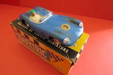 SCALEXTRIC FRANCE ASTON MARTIN E2 BLEUE AVEC ECLAIRAGE EXCELLENT ETAT AVEC BOITE