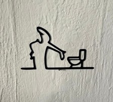 Art Mural La Ligne Toilettes -