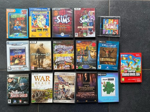 Lot jeu vidéo wii mario - pc,