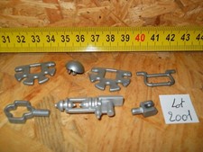 #2001# PLAYMOBIL LOT DE 7 PIÈCES DÉTACHÉES GRIS MÉTALLISÉ 