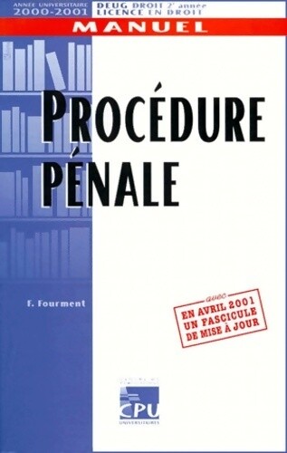 Procédure pénale françois - procédure,