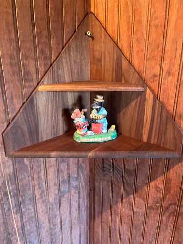Walnut corner unit handcrafted - walnut,