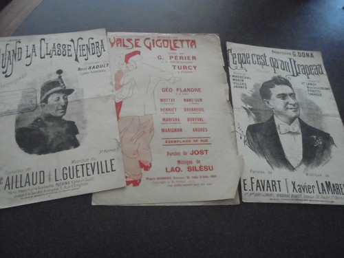 Anciennes partitions - , de