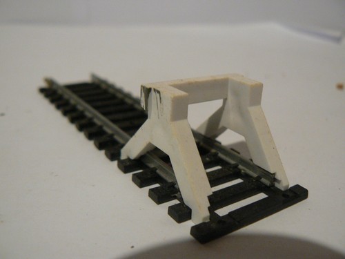 Maquette butoir rails en - ho,