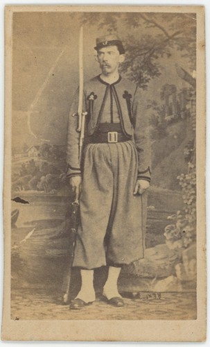 Cdv militaire zouave - cdv,